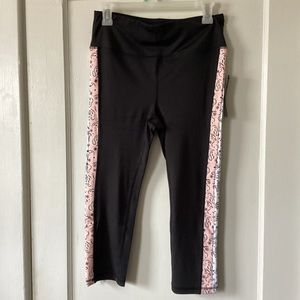 Bebe Sport Capri Leggings, L, NWT, Retail $69